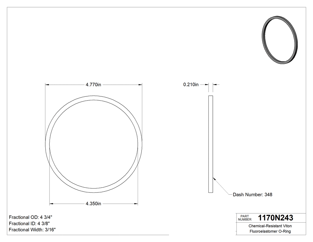 Technical drawing - 1170N243